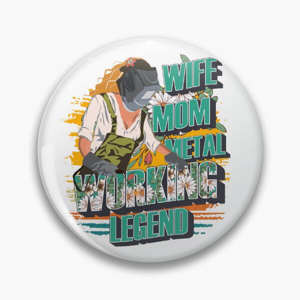 Item preview, Welding girl quote Heavy metal welding queen floral pattern 90s retro style designed and sold by HomeCoquette.