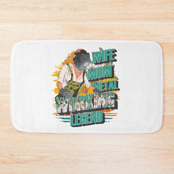 Item preview, Welding girl quote Heavy metal welding queen floral pattern 90s retro style designed and sold by HomeCoquette.