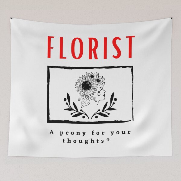 Item preview,   Florist A peony for Your Thoughts? motivational design designed and sold by DigitalMagShop.