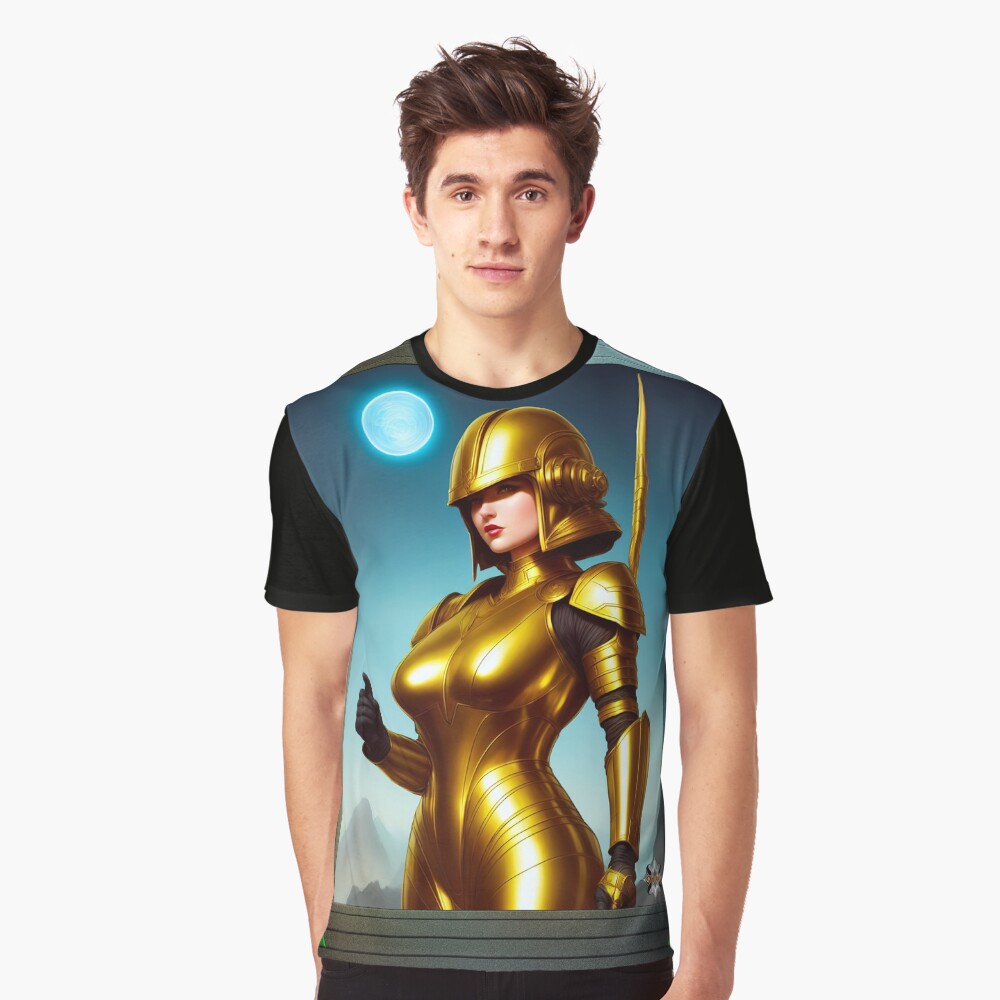 The Starlight Explorer Golden Age Of Sci-Fi AI Concept Art by Xzendor7 - Definitely An Alluring Suit 3 The Starlight Explorer Golden Age Of Science Fiction AI Concept Art by Xzendor7 Graphics T-Shirt