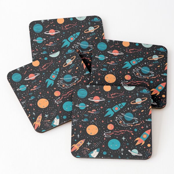 Item preview, Galactic Joyride: A Vector Seamless Pattern of Space Objects designed and sold by SweetRepeat.