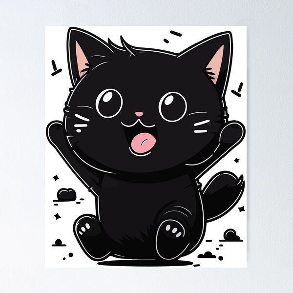 Item preview, Happy Black Kitty  designed and sold by NVDesigns.