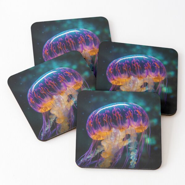 Item preview, Bioluminescent Box Jellyfish  designed and sold by Dawn van Doorn.