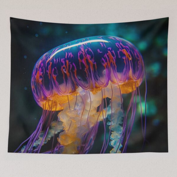 Item preview, Bioluminescent Box Jellyfish  designed and sold by Dawn van Doorn.