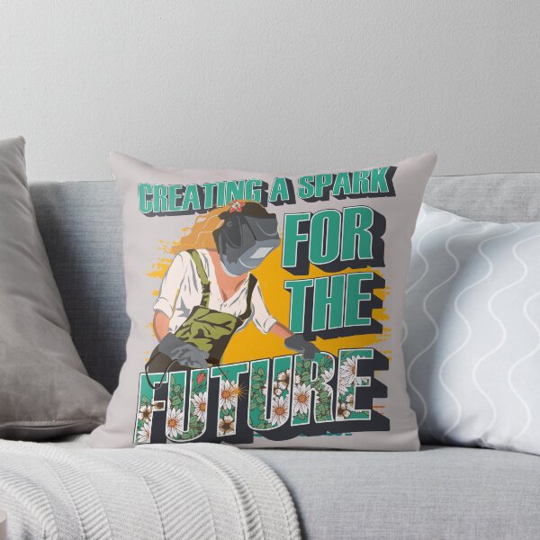 Item preview,  Welder girl funny quote woman metal worker gift Creating a spark for the future designed and sold by HomeCoquette.