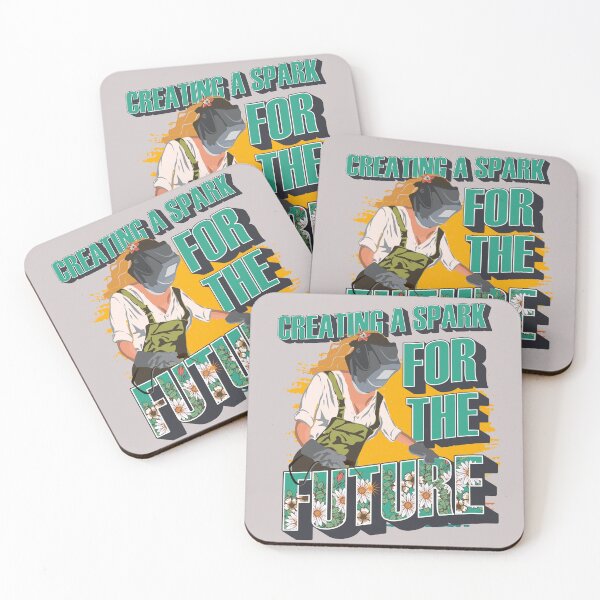 Item preview,  Welder girl funny quote woman metal worker gift Creating a spark for the future designed and sold by HomeCoquette.