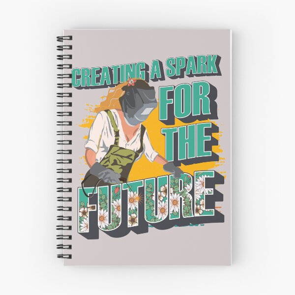 Item preview,  Welder girl funny quote woman metal worker gift Creating a spark for the future designed and sold by HomeCoquette.