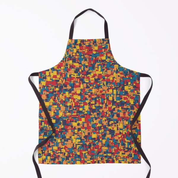 Item preview, "Harmonious Chaos" - An Abstract Print Art That Hypnotizes and Fascinates with Its Asymmetric Rectangular Figures in Vibrant Colors designed and sold by GiveMeMood.