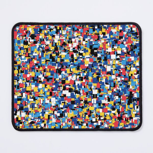 Item preview, Chaos in Harmony: An Abstract Print that Hypnotizes and Fascinates with Asymmetric Rectangular Figures designed and sold by GiveMeMood.