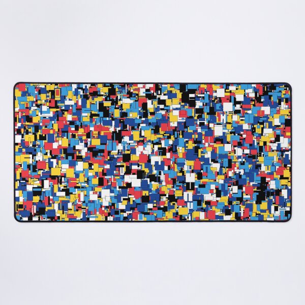 Item preview, Chaos in Harmony: An Abstract Print that Hypnotizes and Fascinates with Asymmetric Rectangular Figures designed and sold by GiveMeMood.