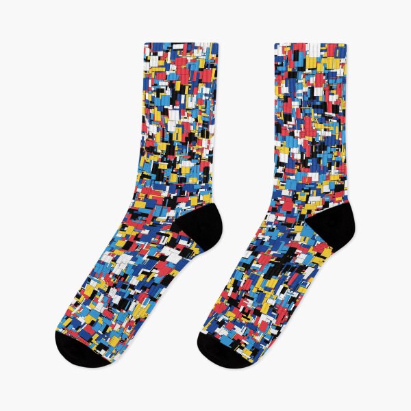Item preview, Chaos in Harmony: An Abstract Print that Hypnotizes and Fascinates with Asymmetric Rectangular Figures designed and sold by GiveMeMood.