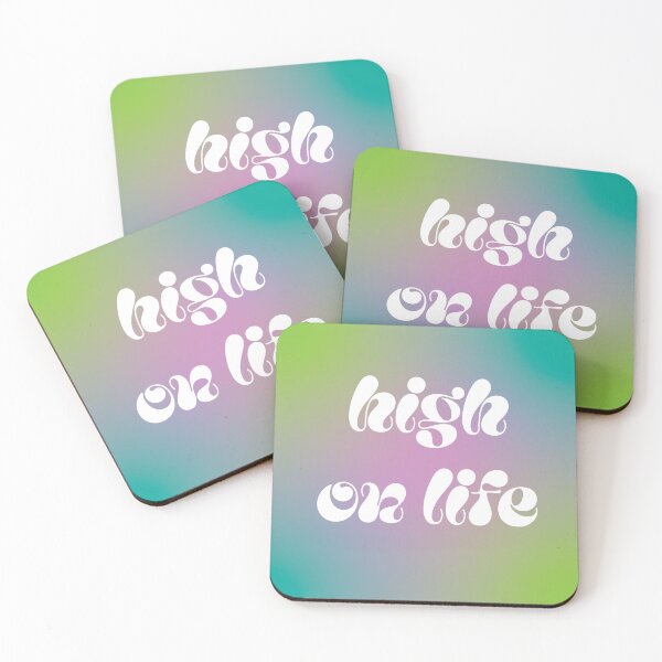Item preview, High On Life Quote | White Text designed and sold by atelierallaire.