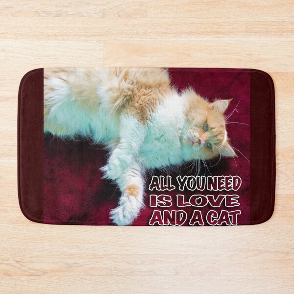 Item preview, All you need is love and a cat designed and sold by likbatonboot.