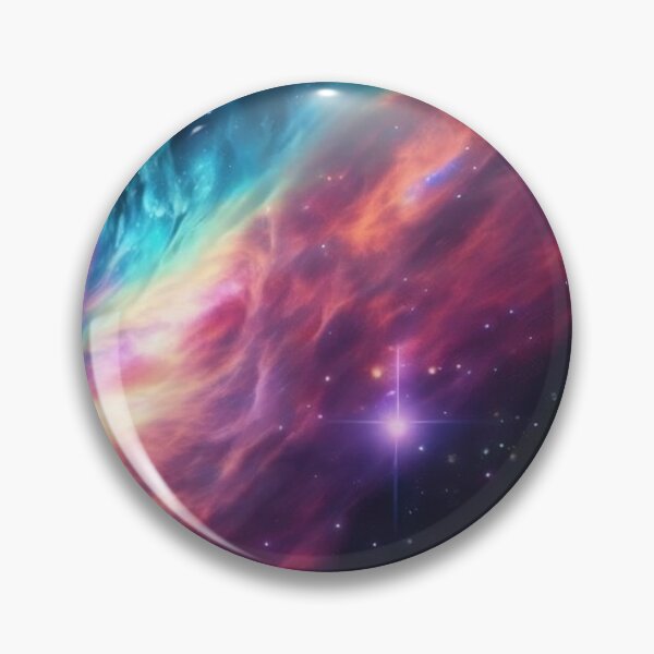 Item preview, Purple-Green-Blue Gas Cloud with Dazzling Stars designed and sold by ShardSpace.