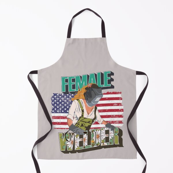 Item preview, Welder girl funny quote woman metal worker gift Female welder floral pettern USA flag designed and sold by HomeCoquette.