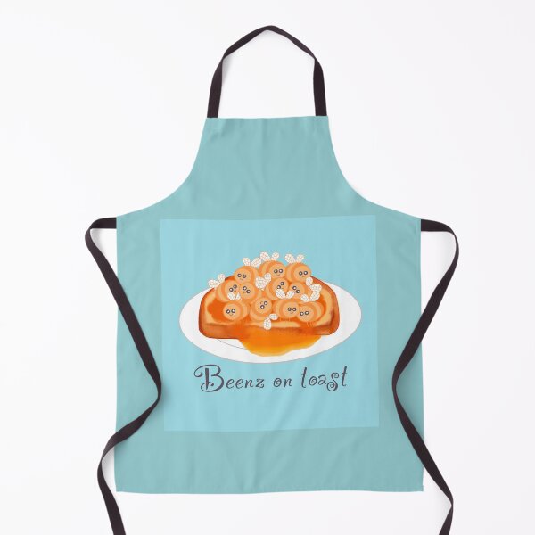 Item preview, Beenz on toast on duck egg blue designed and sold by QuirkyBeez.