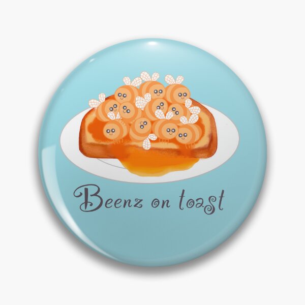 Item preview, Beenz on toast on duck egg blue designed and sold by QuirkyBeez.