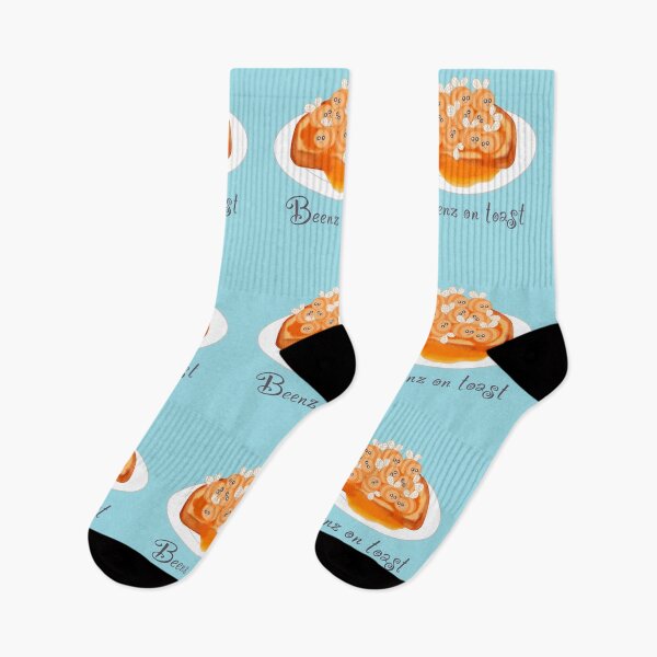 Item preview, Beenz on toast on duck egg blue designed and sold by QuirkyBeez.