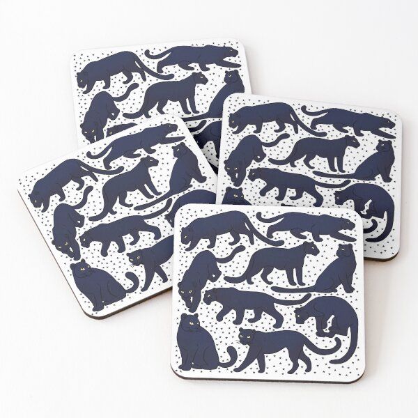 Item preview, Black panther cute pattern  designed and sold by Yarafantasyart.