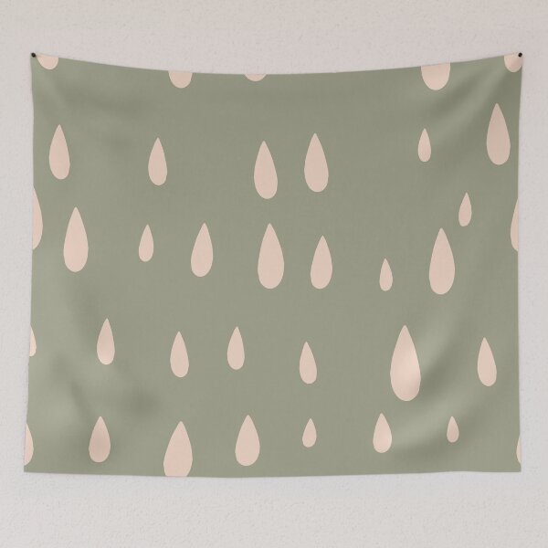 Item preview, Green raindrops designed and sold by paulabidiman.