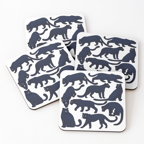 Item preview, Black panther cute pattern  designed and sold by Yarafantasyart.