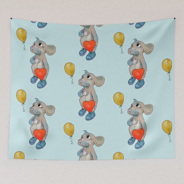 Item preview, mouse with balloon designed and sold by Blumchen.