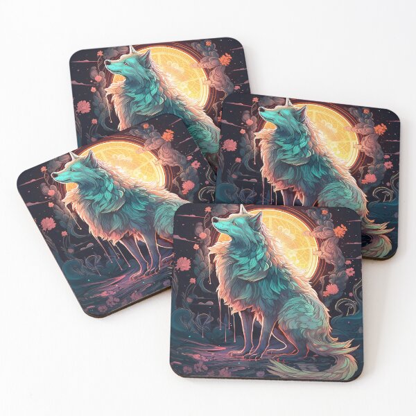 Item preview, AI Generated Art, Moonlight Walf designed and sold by rayzhell.