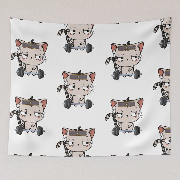 Item preview, Funny Tabby cat is exercising designed and sold by Pet Station.