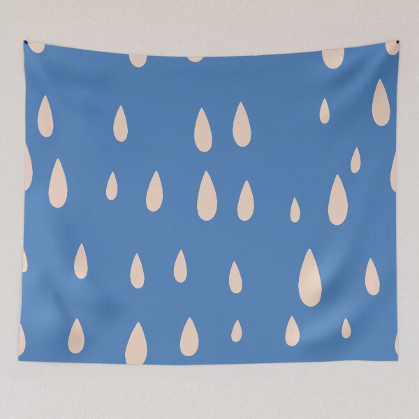 Item preview, Blue raindrops designed and sold by paulabidiman.