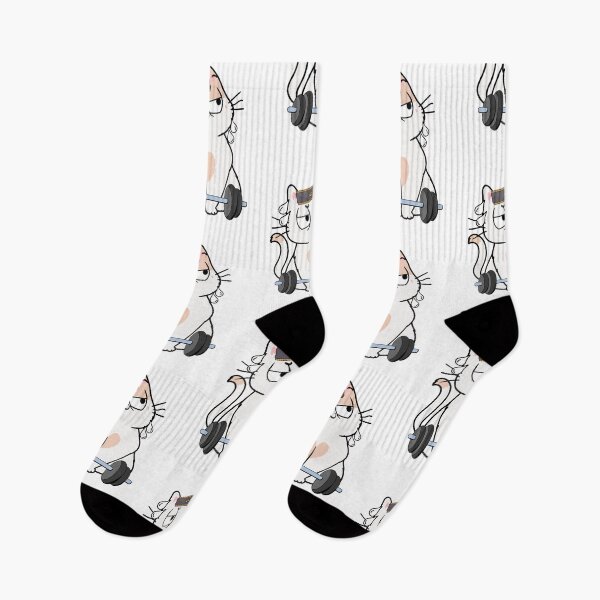 Item preview, Funny white cat is exercising designed and sold by Pet Station.