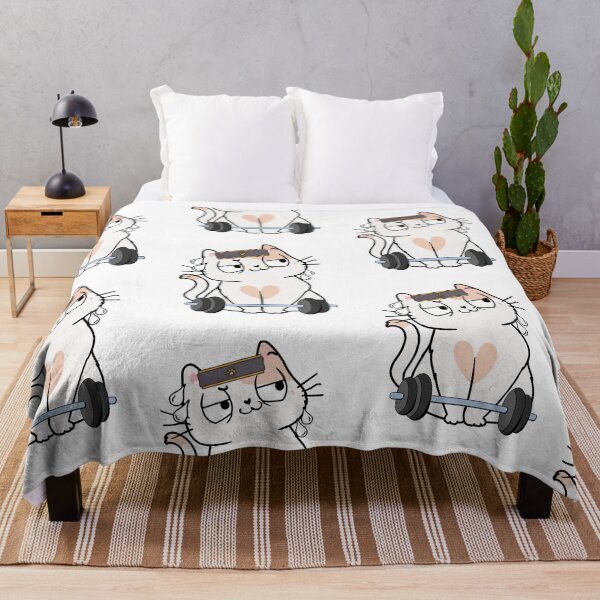 Item preview, Funny white cat is exercising designed and sold by Pet Station.