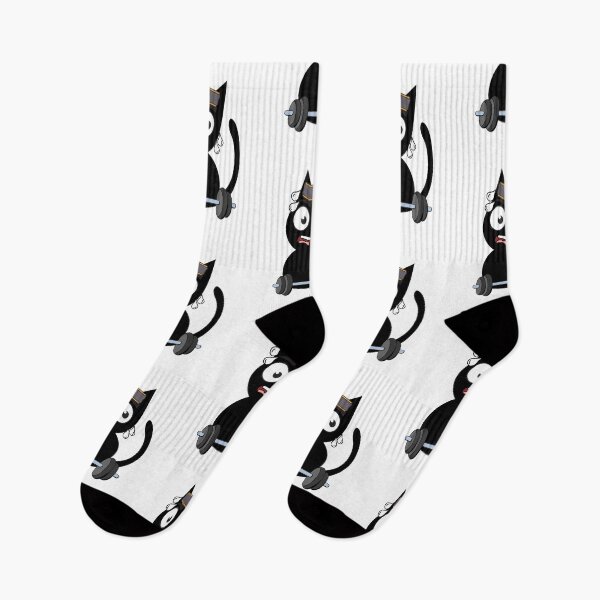 Item preview, Funny Black cat is exercising designed and sold by Pet Station.