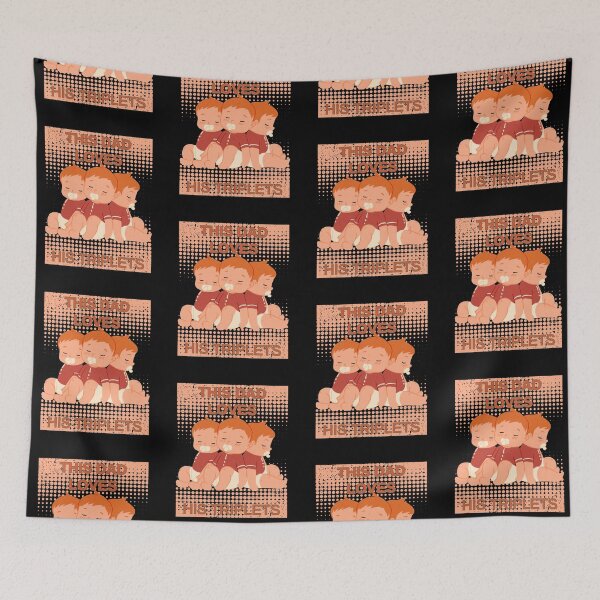 Item preview, This dad loves his triplets boys designed and sold by Tw1nsAIArt.