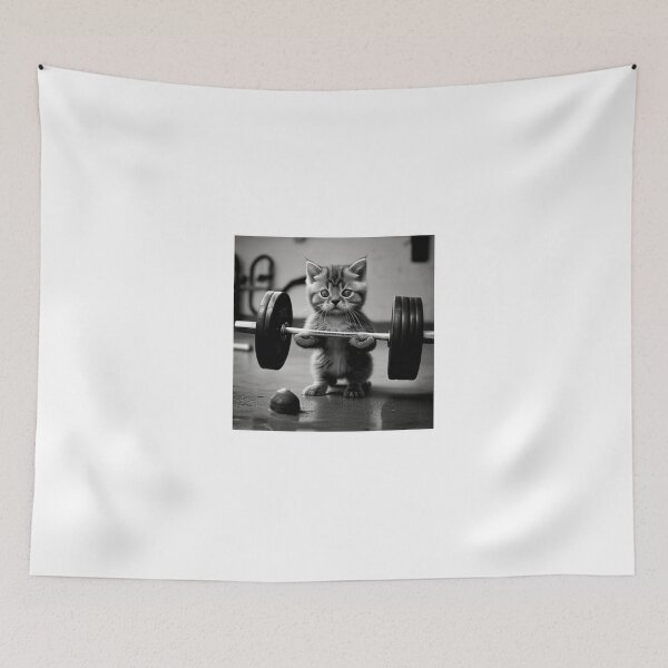 Item preview, bodybuilding cat designed and sold by ORVIATO.