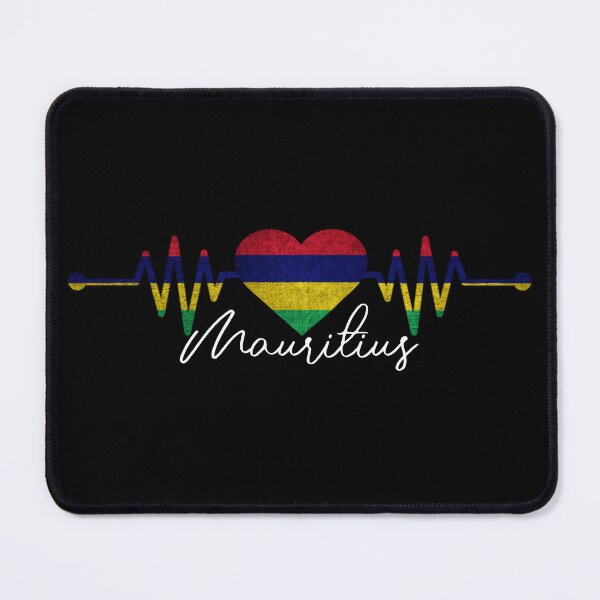 Item preview, Mauritius flag - Mauritius heart - My Heart Beats for Mauritius designed and sold by Fun-World.