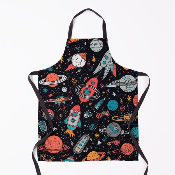 Item preview, Rocket Launch: A Vector Space Pattern with Planets, Stars, and Rockets designed and sold by SweetRepeat.