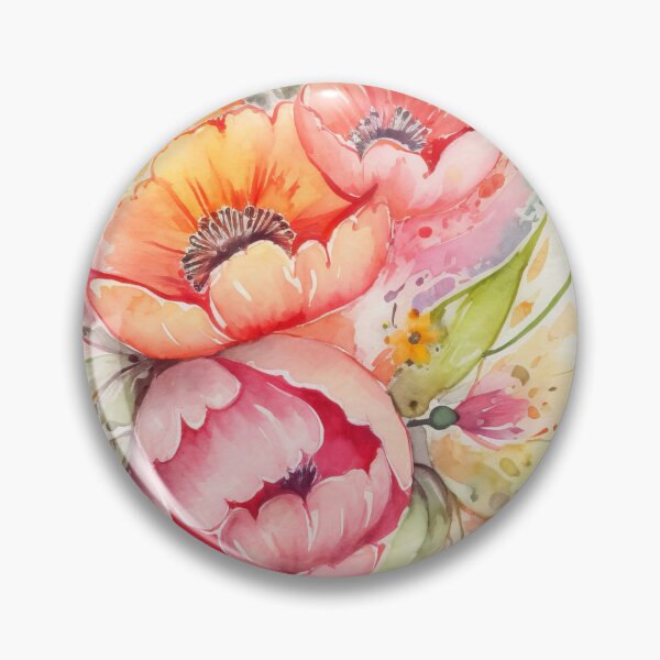 Item preview, Pintura de acuarela de flores designed and sold by frogg136.