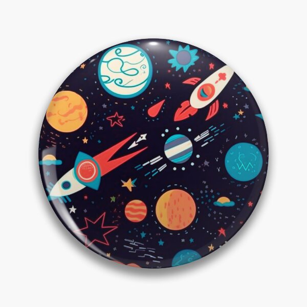 Item preview, Cosmic Adventure: A Space Pattern with Planets, Stars, and Rockets designed and sold by SweetRepeat.