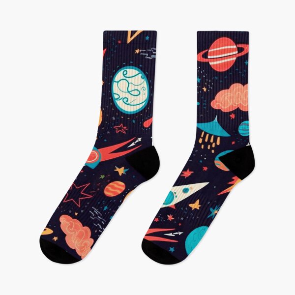 Item preview, Cosmic Adventure: A Space Pattern with Planets, Stars, and Rockets designed and sold by SweetRepeat.