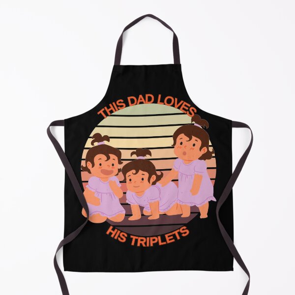 Item preview, This dad loves his triplets girls designed and sold by Tw1nsAIArt.