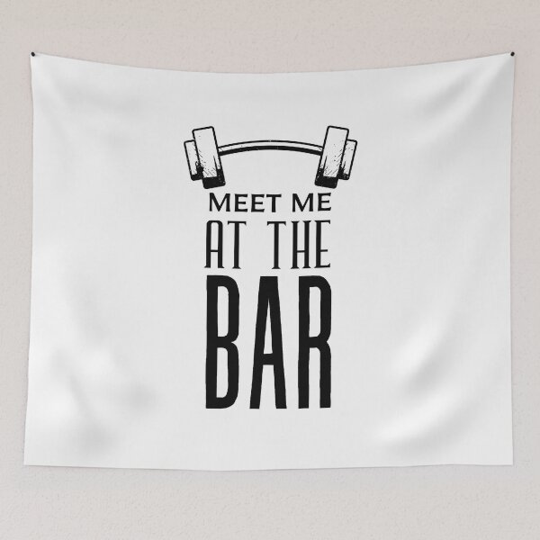 Item preview, Meet me at the Bar - Gym fitness motivation designed and sold by shanesil.