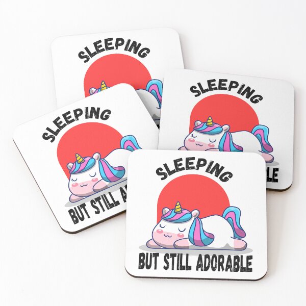 Item preview, kawaii sleeping unicorn designed and sold by HB Shirts.