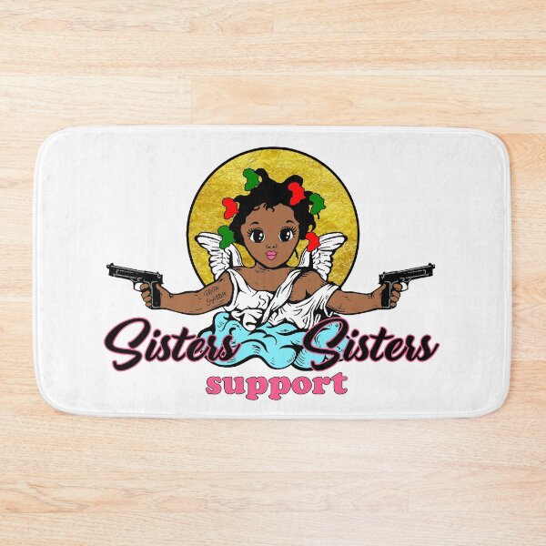 Item preview, Sisters support Sisters;  African Angel;  designed and sold by StickerApe.