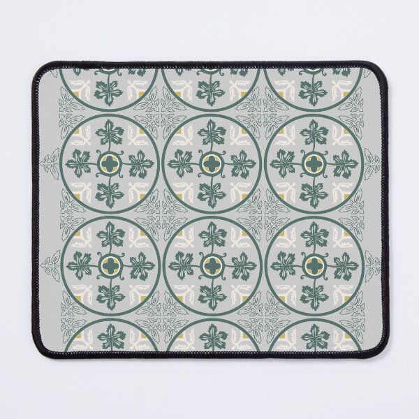 Item preview, Mediaeval leaves grey designed and sold by AnndeLioncourt.