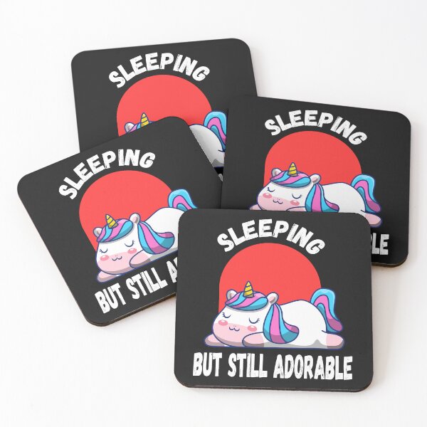 Item preview, kawaii sleeping unicorn designed and sold by HB Shirts.
