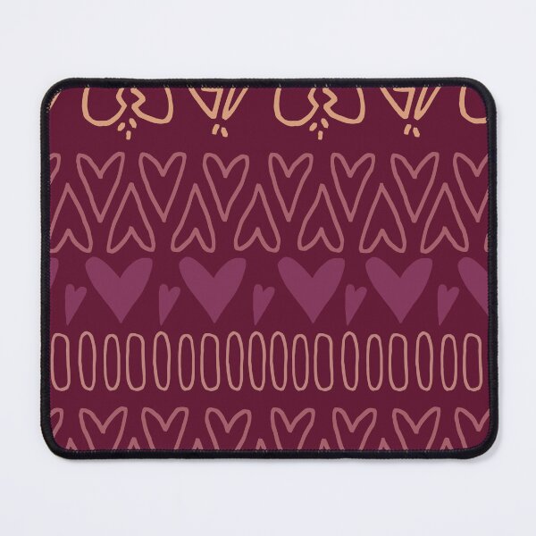 Item preview, Lovey Dovey Deep Red Pattern designed and sold by ladykatiehardy.