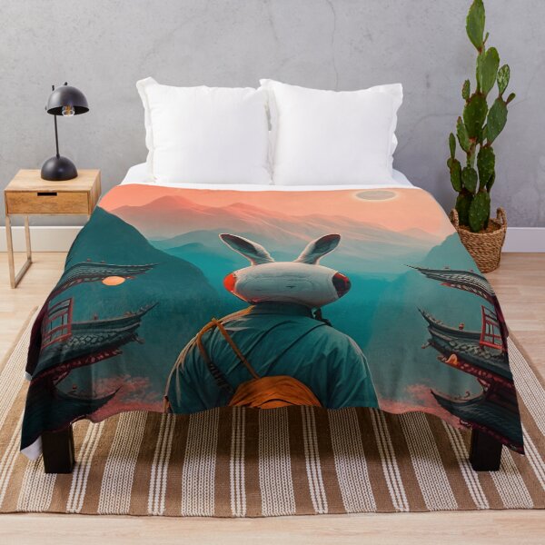 Item preview, The Year of The Rabbit 2023, Chinese Zodiac New Year 2023 - AI-Generated surrealist Art designed and sold by Flowsaiartshop.