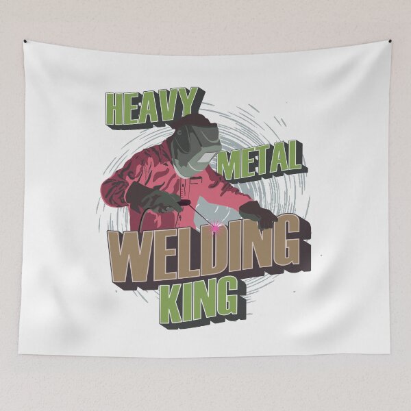 Item preview, Heavy metal working king Welder quote funny  designed and sold by HomeCoquette.
