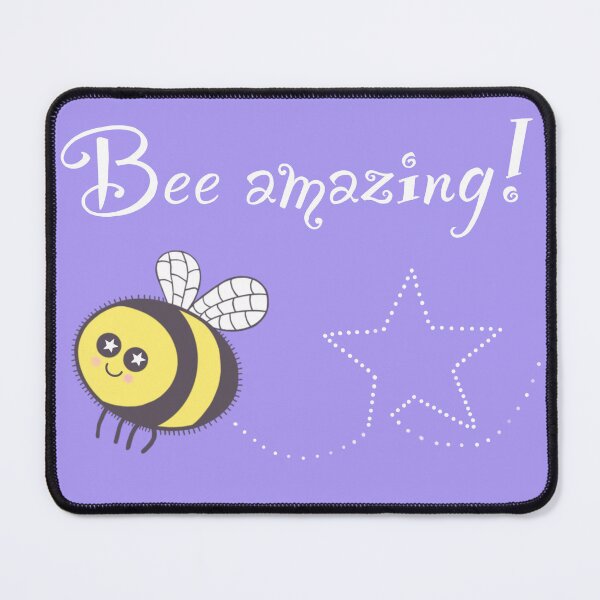 Item preview, Bee Amazing on purple  designed and sold by QuirkyBeez.