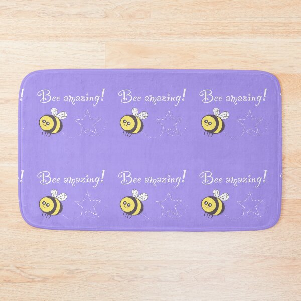 Item preview, Bee Amazing on purple  designed and sold by QuirkyBeez.